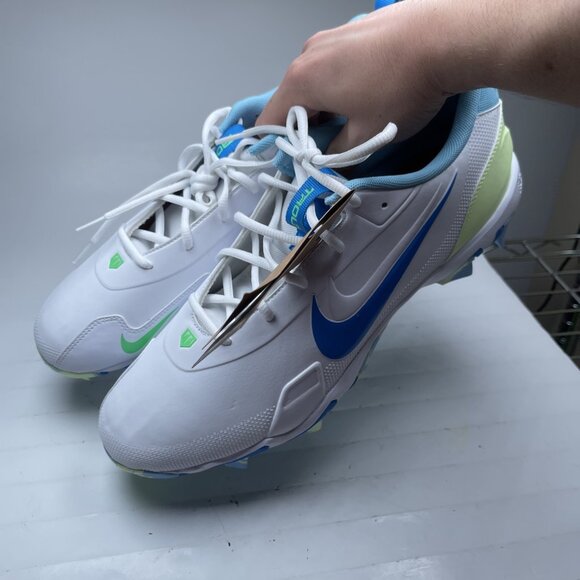 Nike Force Trout 9 Pro Baseball Cleats White Blue FB9728-101 Men’s Size 12 NEW - Picture 15 of 15